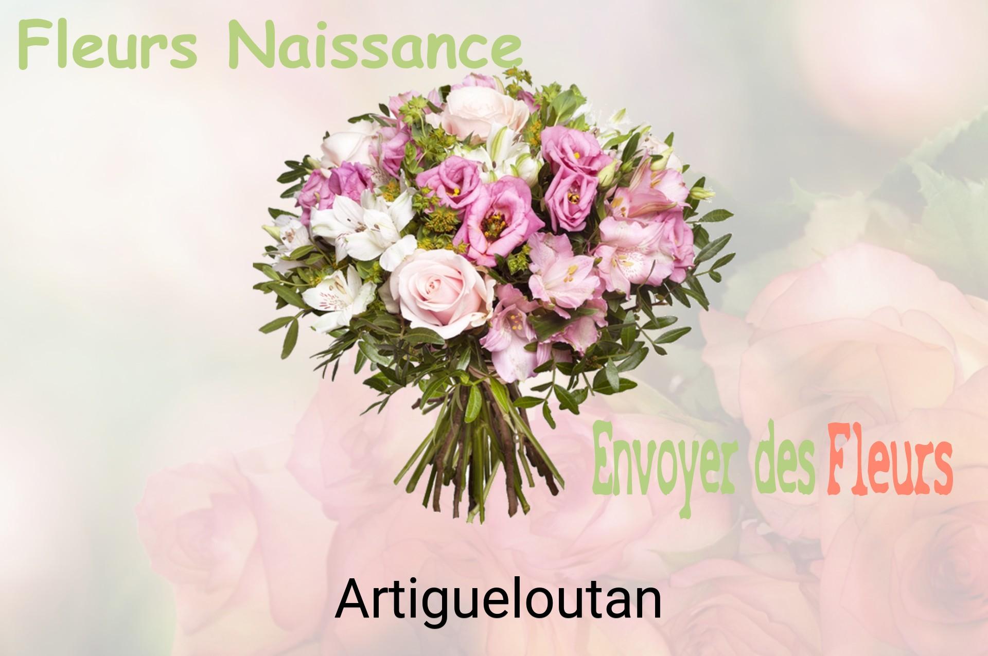 Bouquet de fleurs de naissance livré à Artigueloutan